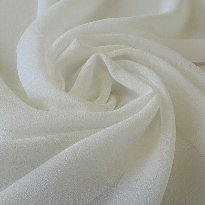 Georgette Off White 